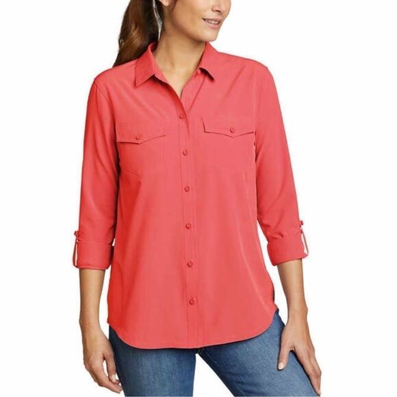 Eddie Bauer Women’s Departure Classic Fit Shirt - Picture 1 of 11